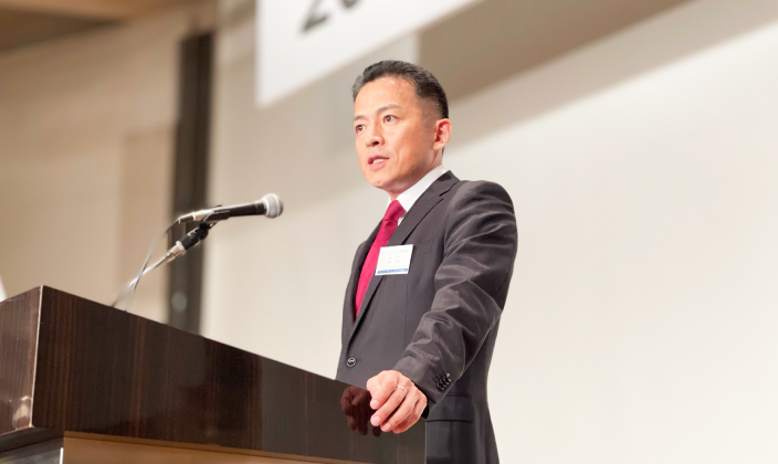 経営理念を語る田中グループ代表